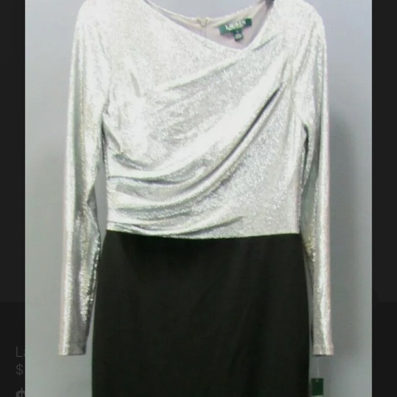 NWT Lauren Ralph Lauren Metallic two tone shimmer - Picture 8 of 11